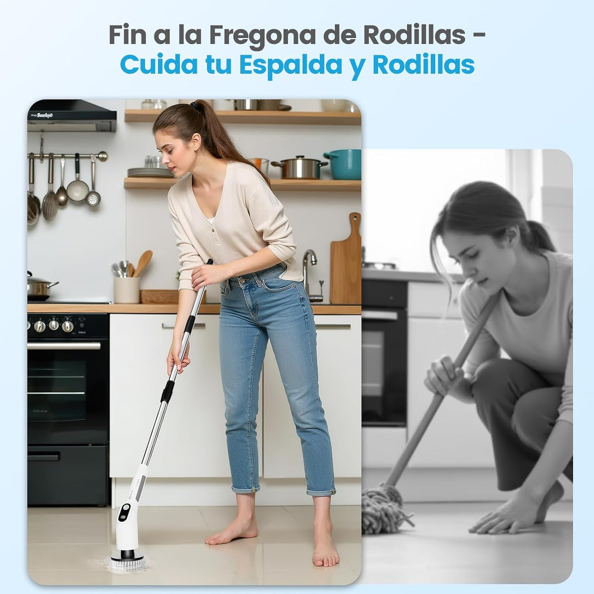 Cepillo de limpieza eléctrico multifunción